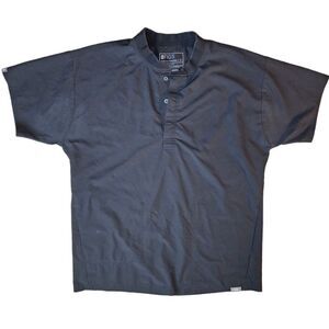🖤 FIGS Technical Collection Scrub Top – Black | Size Small | EUC ✨